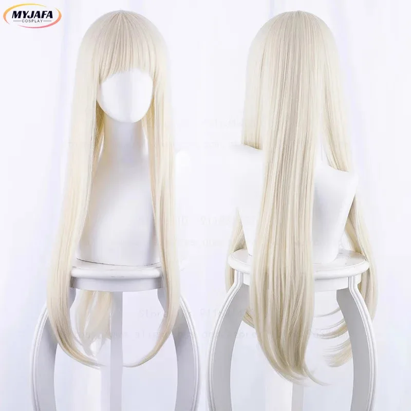 

Высокое качество Yomozuki Runa, парик для косплея, блондинка, длинные прямые термостойкие синтетические волосы, аниме, парики для косплея + шапочка для парика