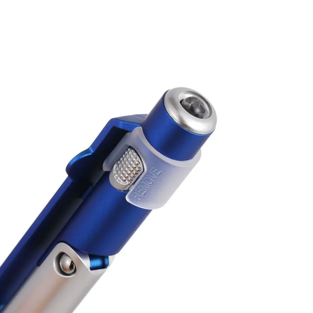 Useful LED Light Ballpoint Pen Foldable Electronics Mobile Phone Stand Multi-function Stylus Pencil