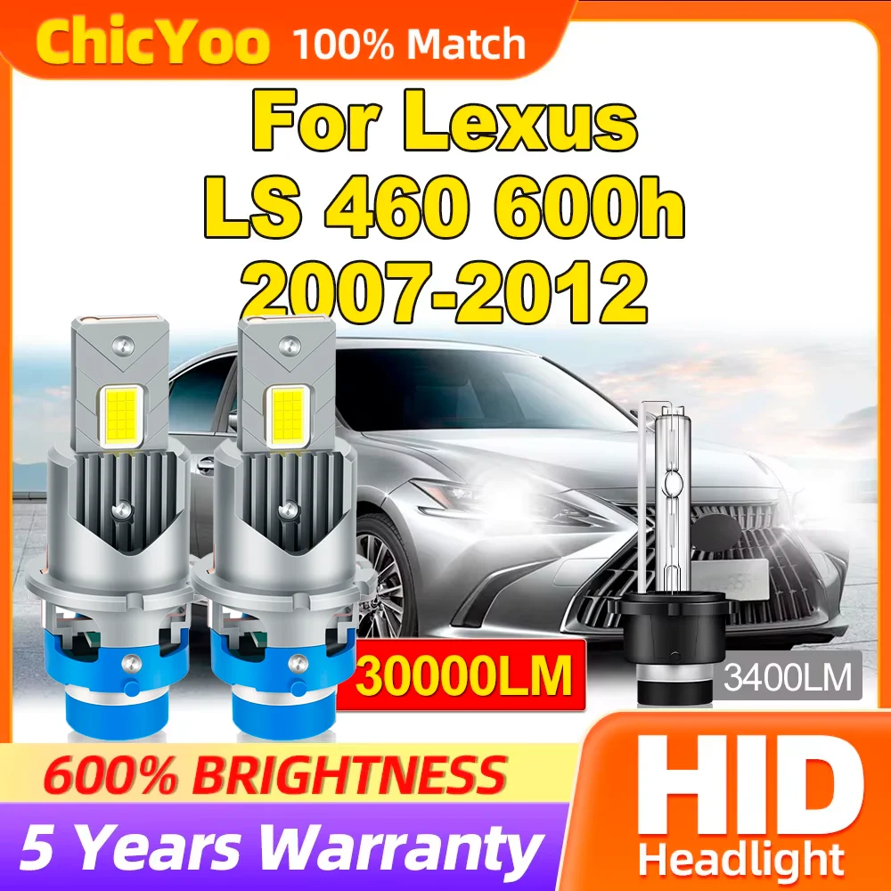 

300W CSP Chips LED Headlight Bulbs 30000LM HID Xenon Lamps 6000K 12V Xenon Lights For Lexus LS 460 600h 2007-2009 2010 2011 2012