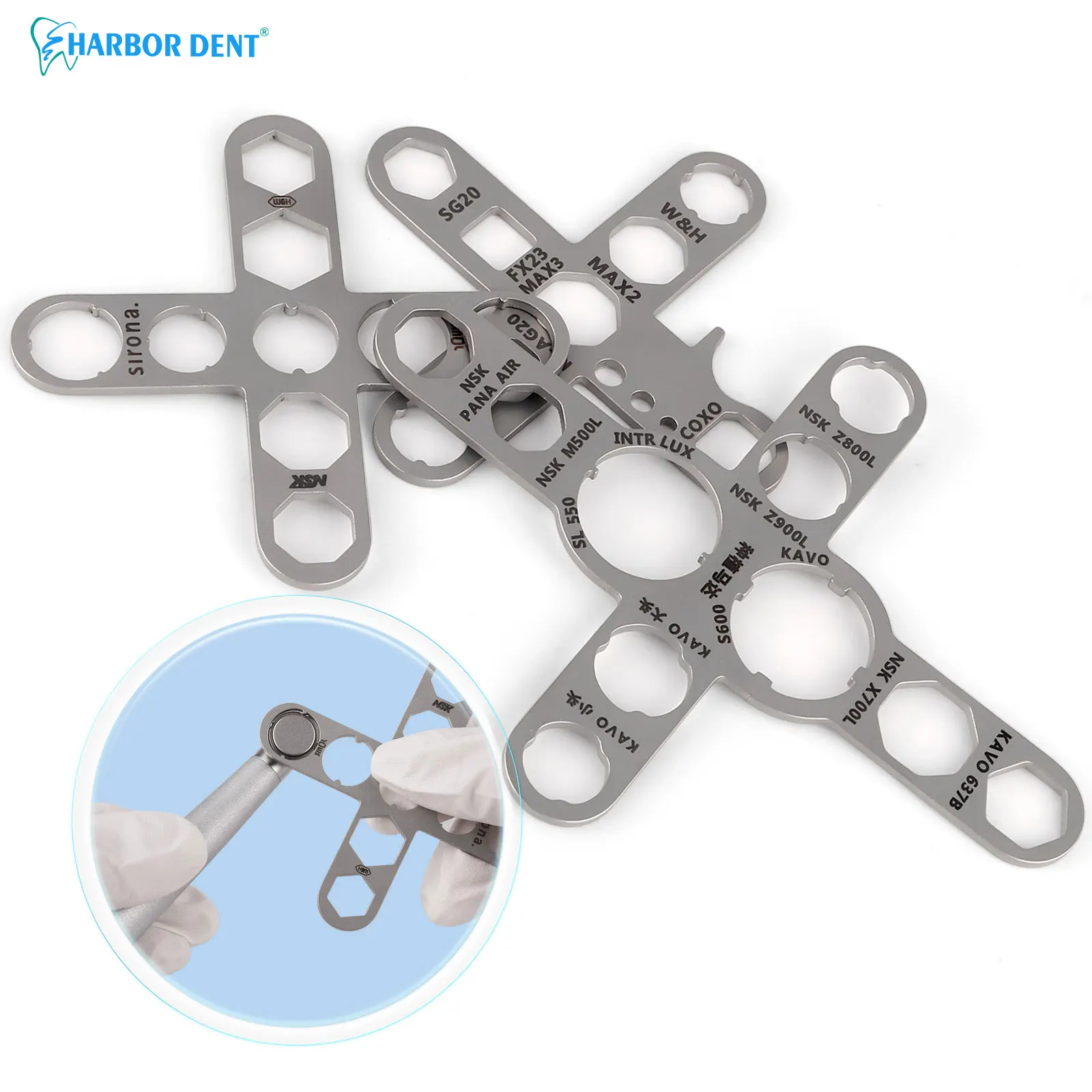 1pc Dental Turbine Handpiece Wrench NSK KAVO WH Implant Motor Cartridge Rotor Shaft Spindle Back Cover Repair Removal Tool