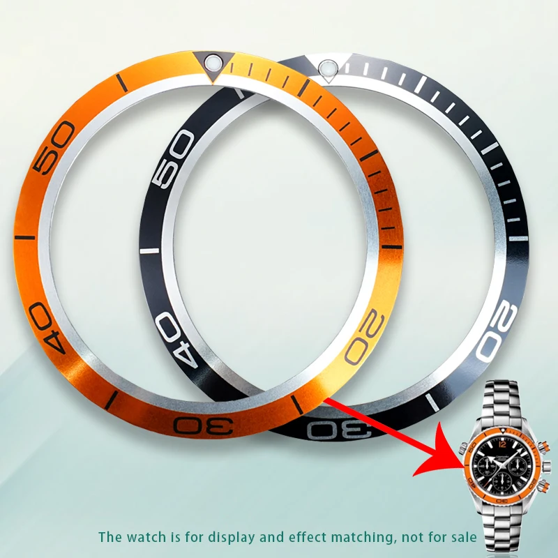 For Omega Seamaster 600 Dial Outer Ring Old Model Aluminum Bezel Outer Ring Bezel Mouth luminous Bead Scale Ring Accessory