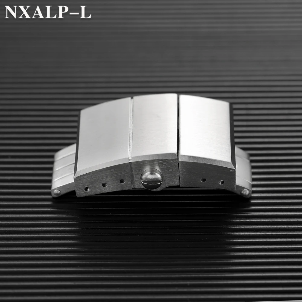 20mm 시계줄 버클 울리세 나르딘 아테네용 접이식 버클 고무 실리콘 시계줄용 316 스테인리스 스틸 버터플라이 클라스프