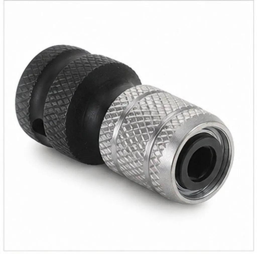 Impact Wrench Adapter 6.35mm Telescopic Drill Socket Adapter Chrome Vanadium Steel Heavy Duty Extension Converter