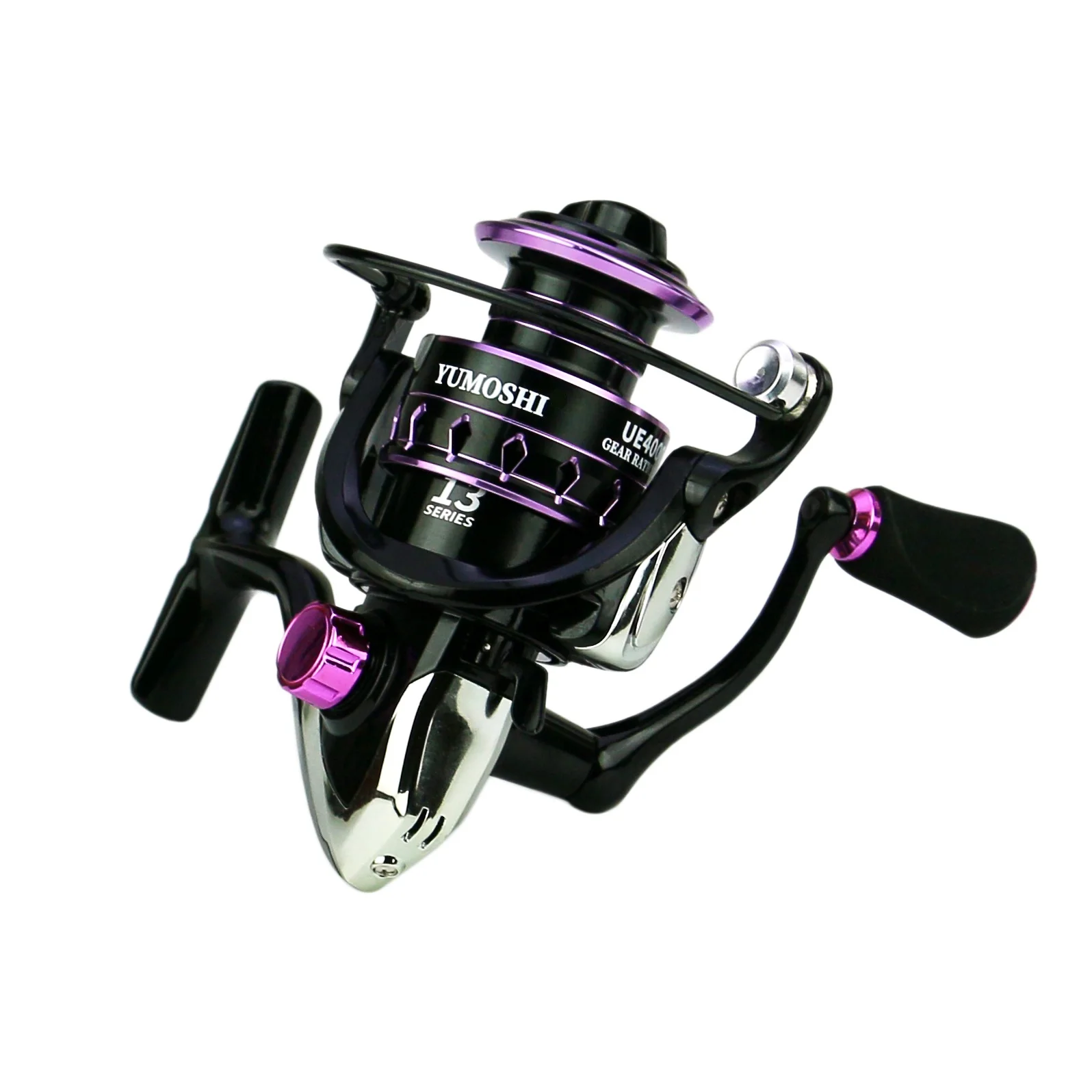 YUMOSHI UE2000-7000 Spinning Fishing Reel 5.2:1 High Speed metal spool metal handle Reel Fishing Goods