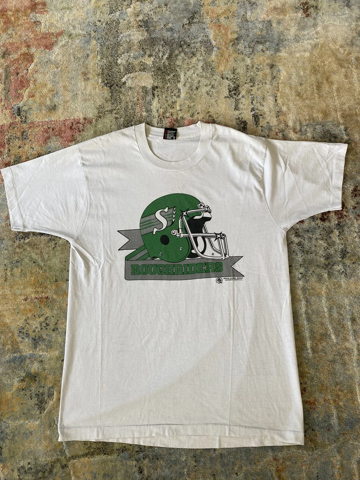 Vintage 90s Essential Saskatchewan Roughriders CFL Tee Shirt