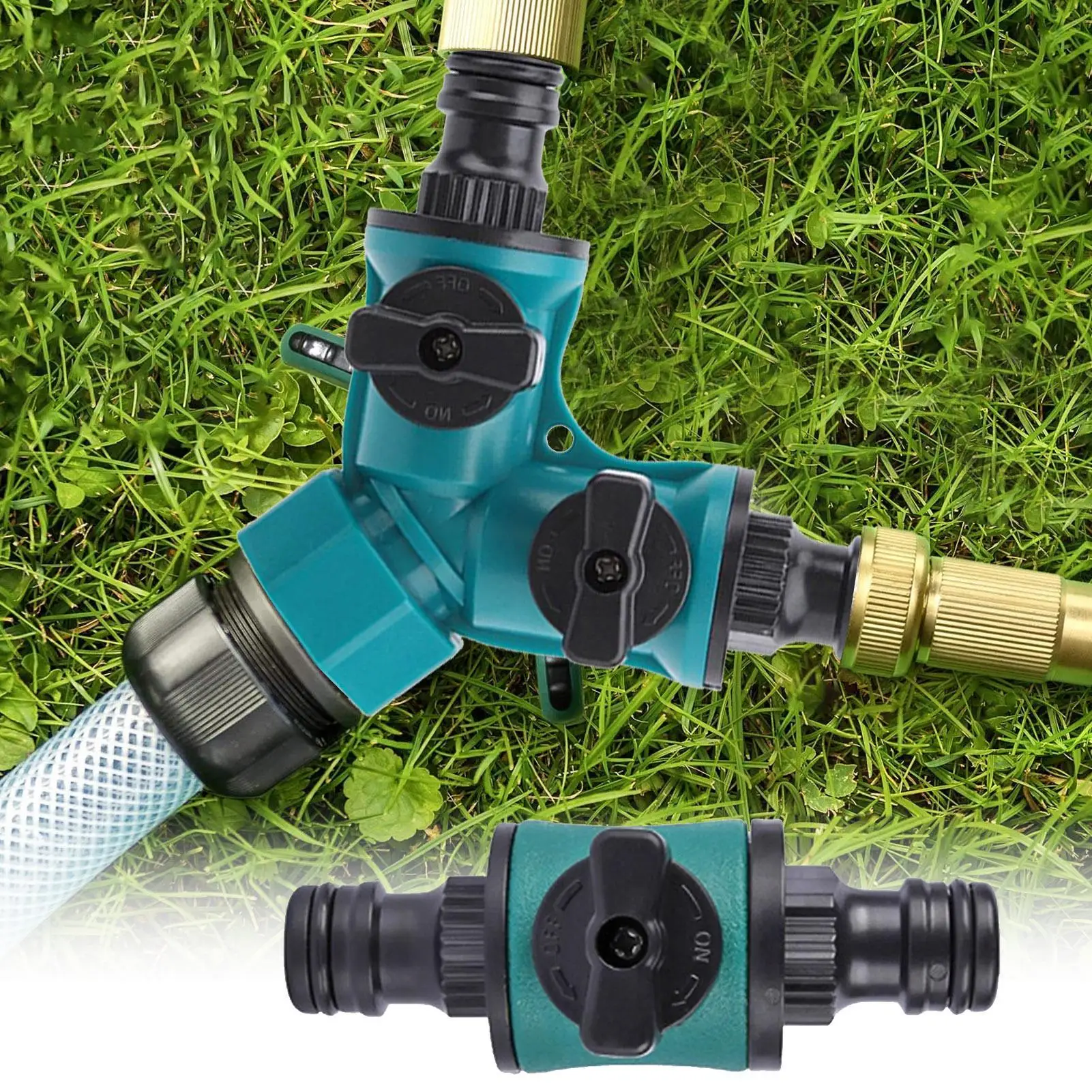 Garden Hose Splitter Leakproof Quick On/Off Water Hose Connector Garden Hose Faucet Splitter For Agricultural Production Public