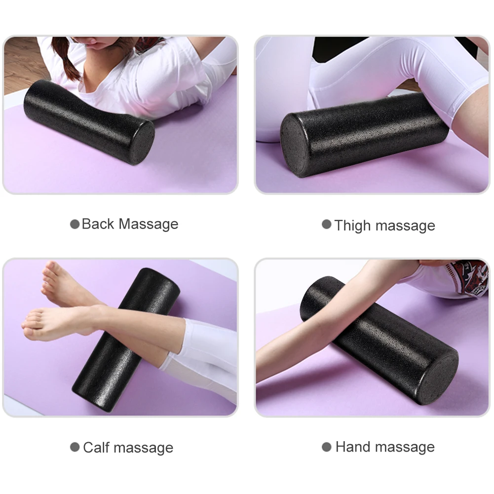 12 Inch Solid Core Foam Roller High-Density Back Foam Roller Foam Massage Roller for Back Legs Exercise Yoga Physical Activities