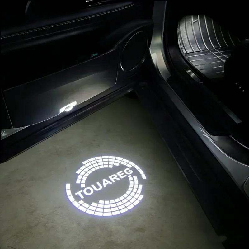 LED Car Door Logo Welcome Light Laser Projector Ghost Shadow Lamp Accessorie for TOUAREG 2011-2022 2023 2024 2025 R-LINE GTI