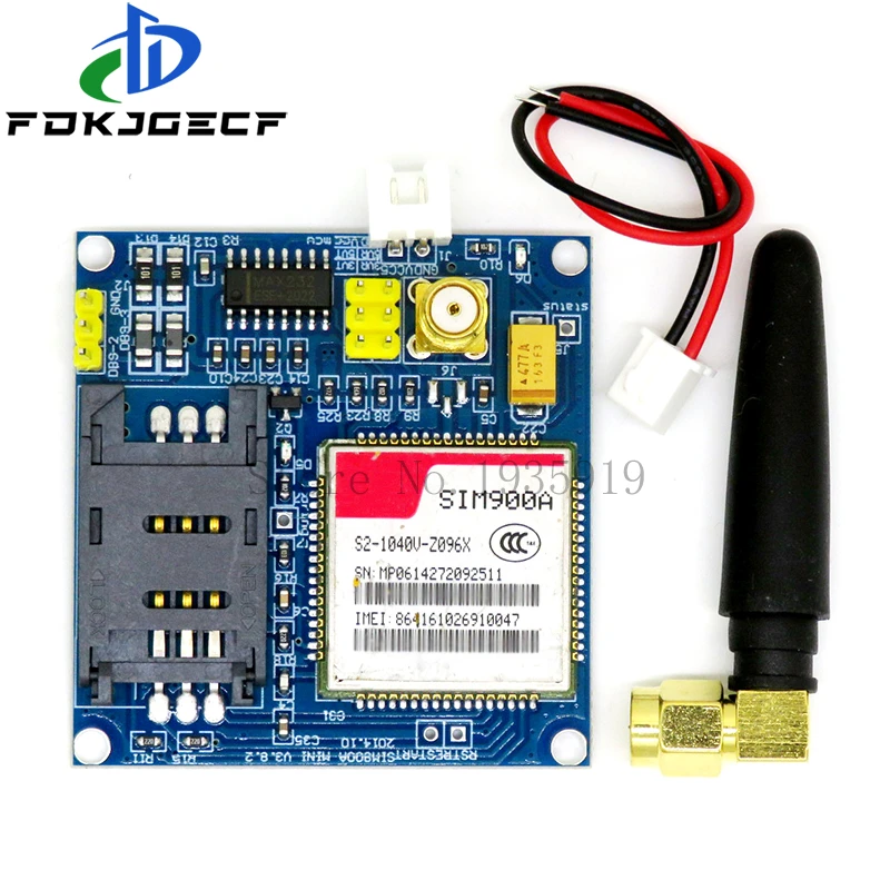 SIM900A SIM900 MINI V4.0 Wireless Data Transmission Module GSM GPRS Board Kit w/Antenna