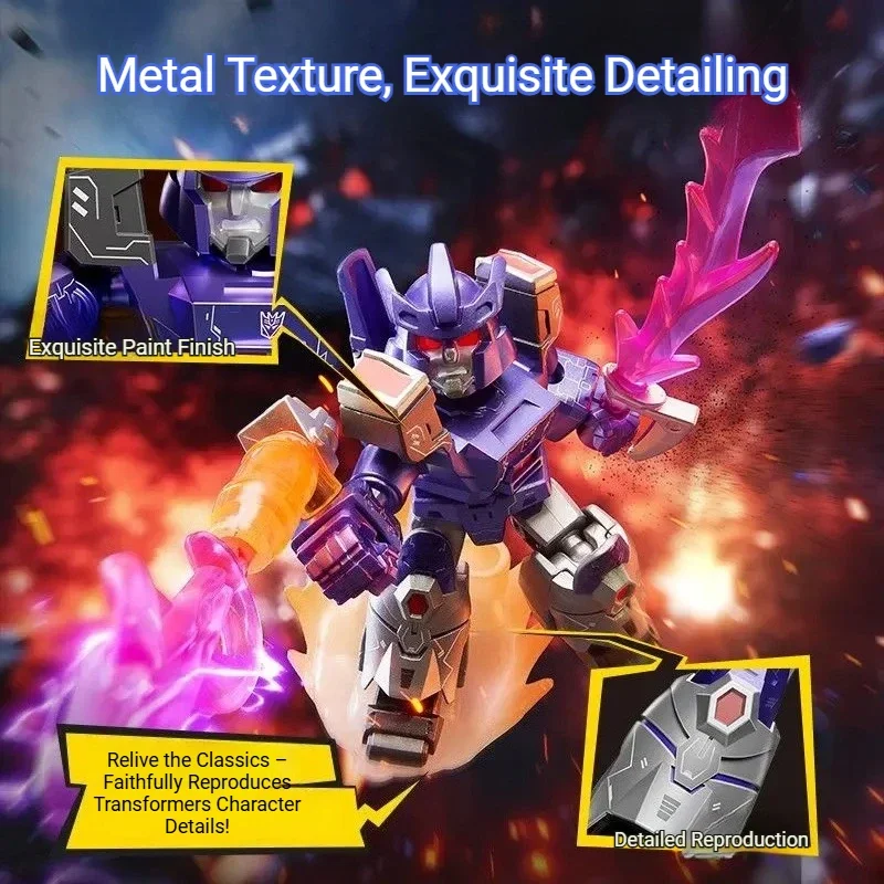 BLOKEES Transformers Star Edition 5nd White Blade Breaking Dawn Mini Pocket Building Block Man Assembly Model Toy Birthday Gift