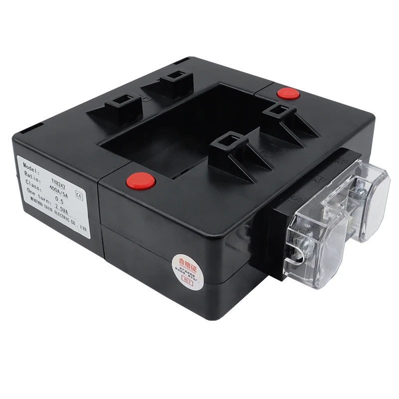 Split Type Current Transformer Button Fixed Square Hole CT 50-60HZ 1000A/5A For Electrical Energy Meter Current Sensor