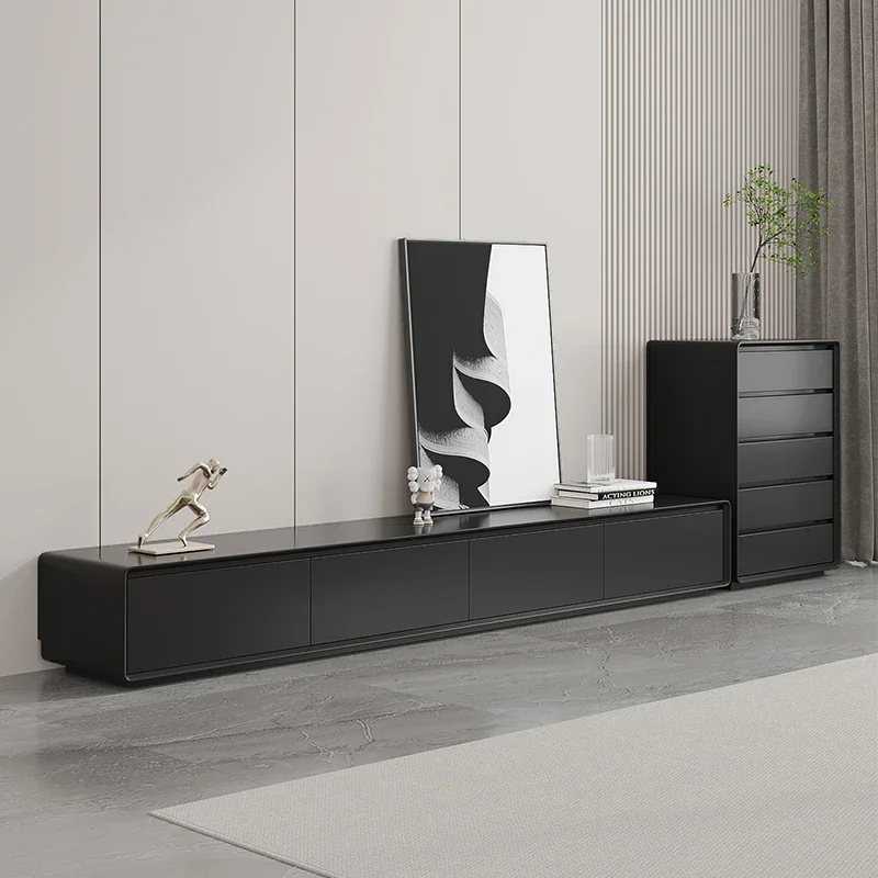 تصميم لامع حامل تلفاز كبير أدراج رخيصة تمديد الحد الأدنى مصمم حامل تلفاز حديث فاخر Soportes De Tv أثاث المنزل