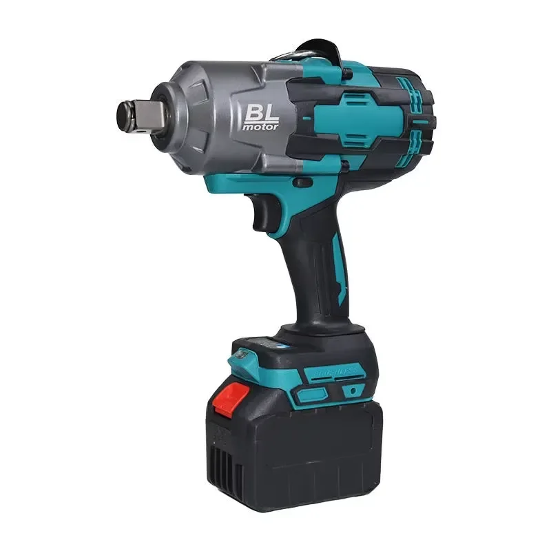 21V Brushless Cordless Impact Wrench High Torque Variable Speed Lithium Ion Battery Electric Power Tool for Car Repair Home