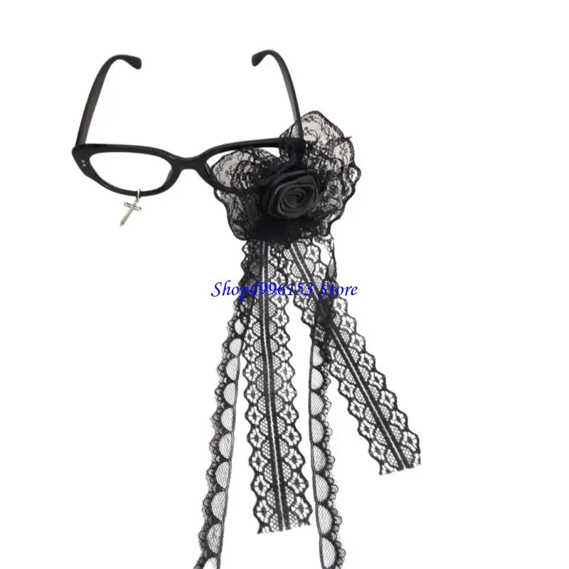 Subcultures Q0ke Lunettes Crucifix Cadre Anime Cosplay Access