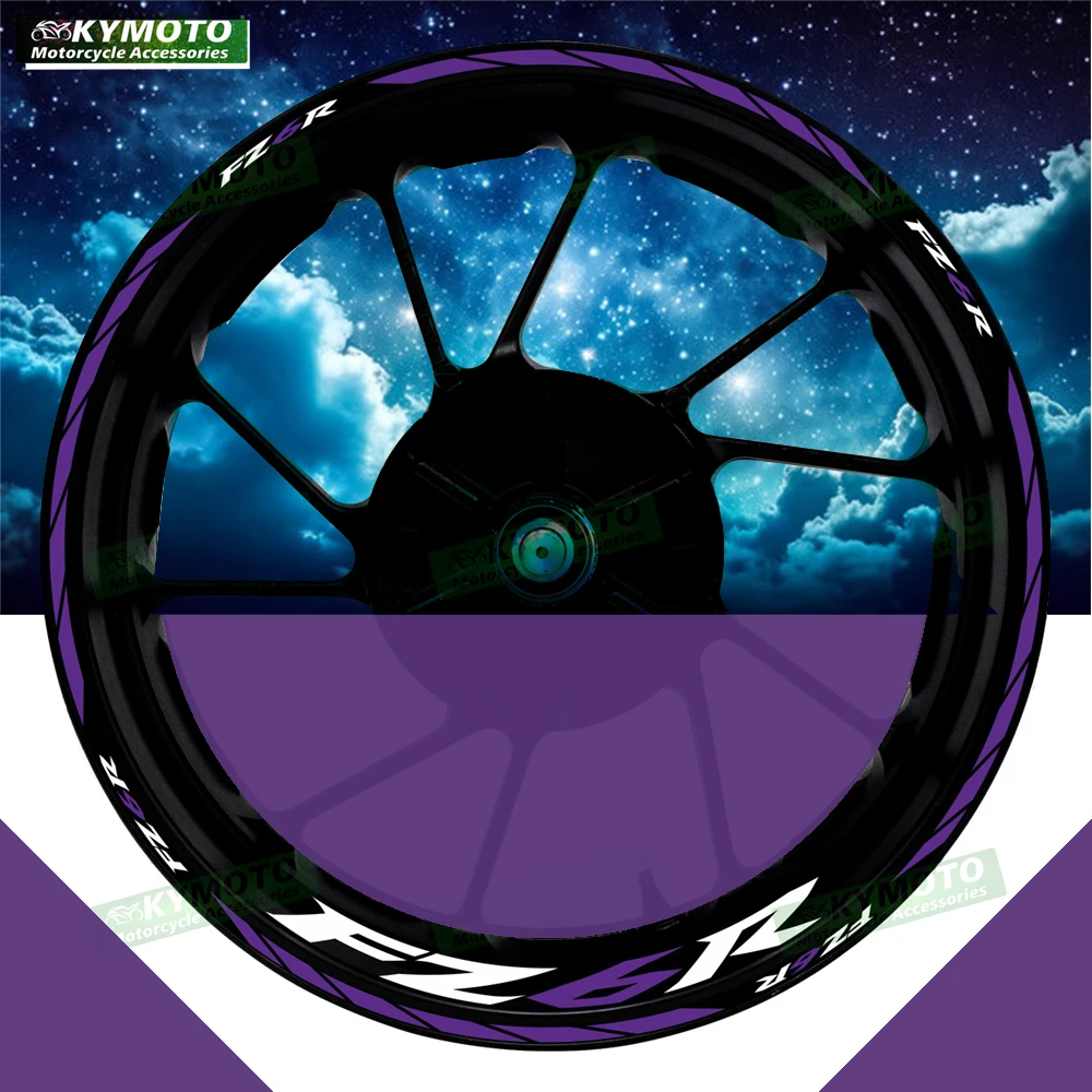 

Аксессуары для мотоциклов FZ6R FZ 6R, 17-дюймовые наклейки на передние и задние колеса, обтекатель, полосы, светоотражающие наклейки, украшение