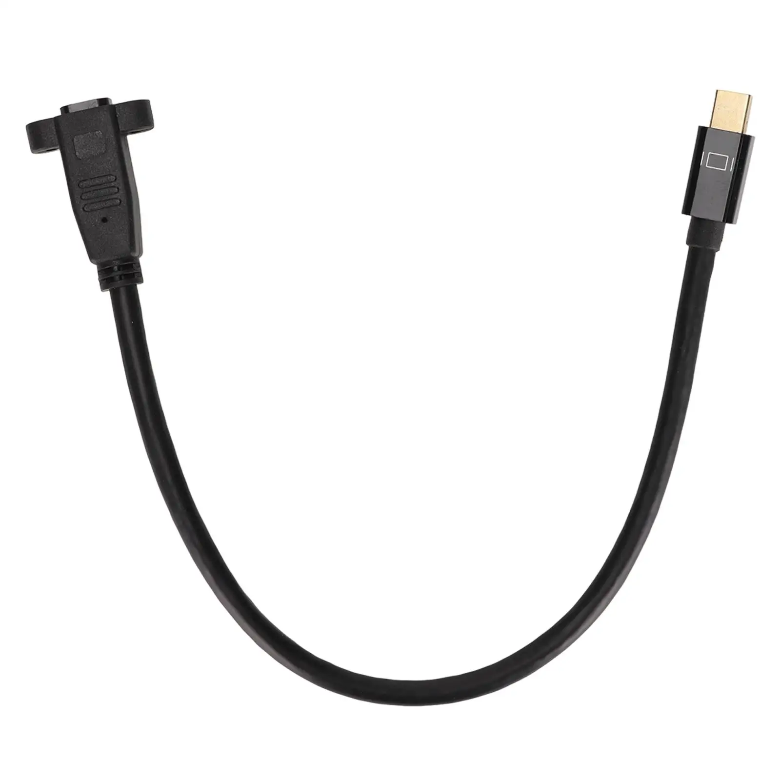 

4K Mini DisplayPort Cable with Fixing Screw Holes, Portable Female to Male Extension for computer