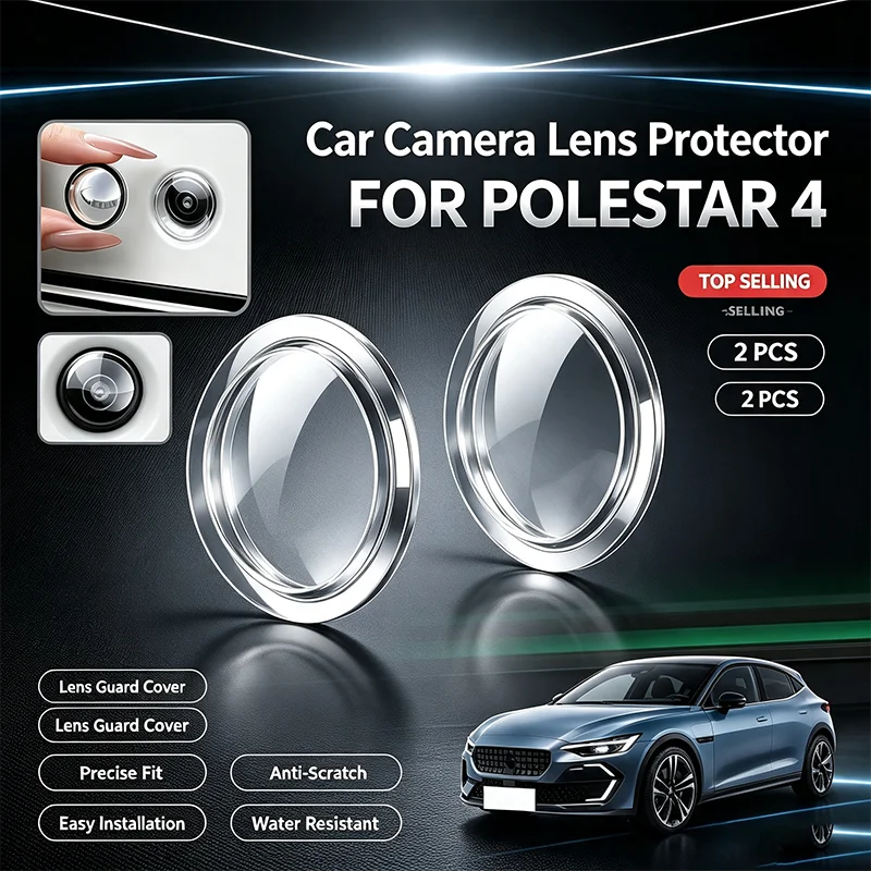For Polestar 4 Rear View Camera Lens Protector Anti Scratch Backup Camera Cover Waterproof Car Camera Protection