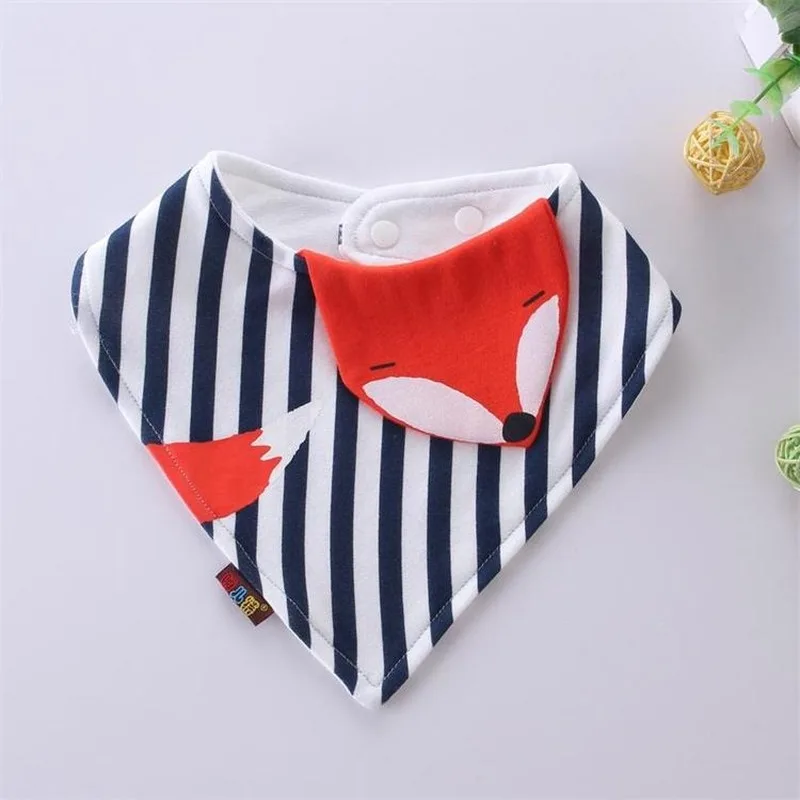 Cotton Bandana Bibs Baby Babador Feeding Smock Infant Triangle Burp Cloths Cartoon Saliva Towel Baby Eating Accessory Kids Stuff