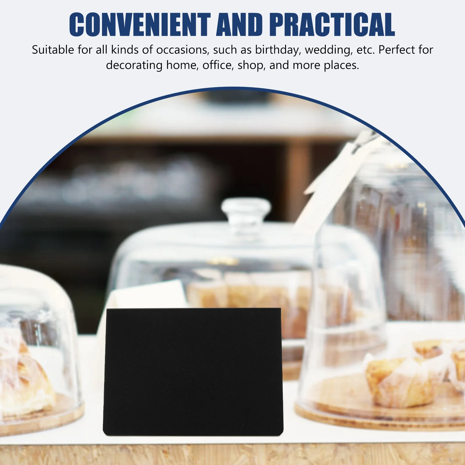 10 Pcs Label Mini Chalkboard Labels Tabletop Signs Pvc Party Message Blackboards Writing for Food