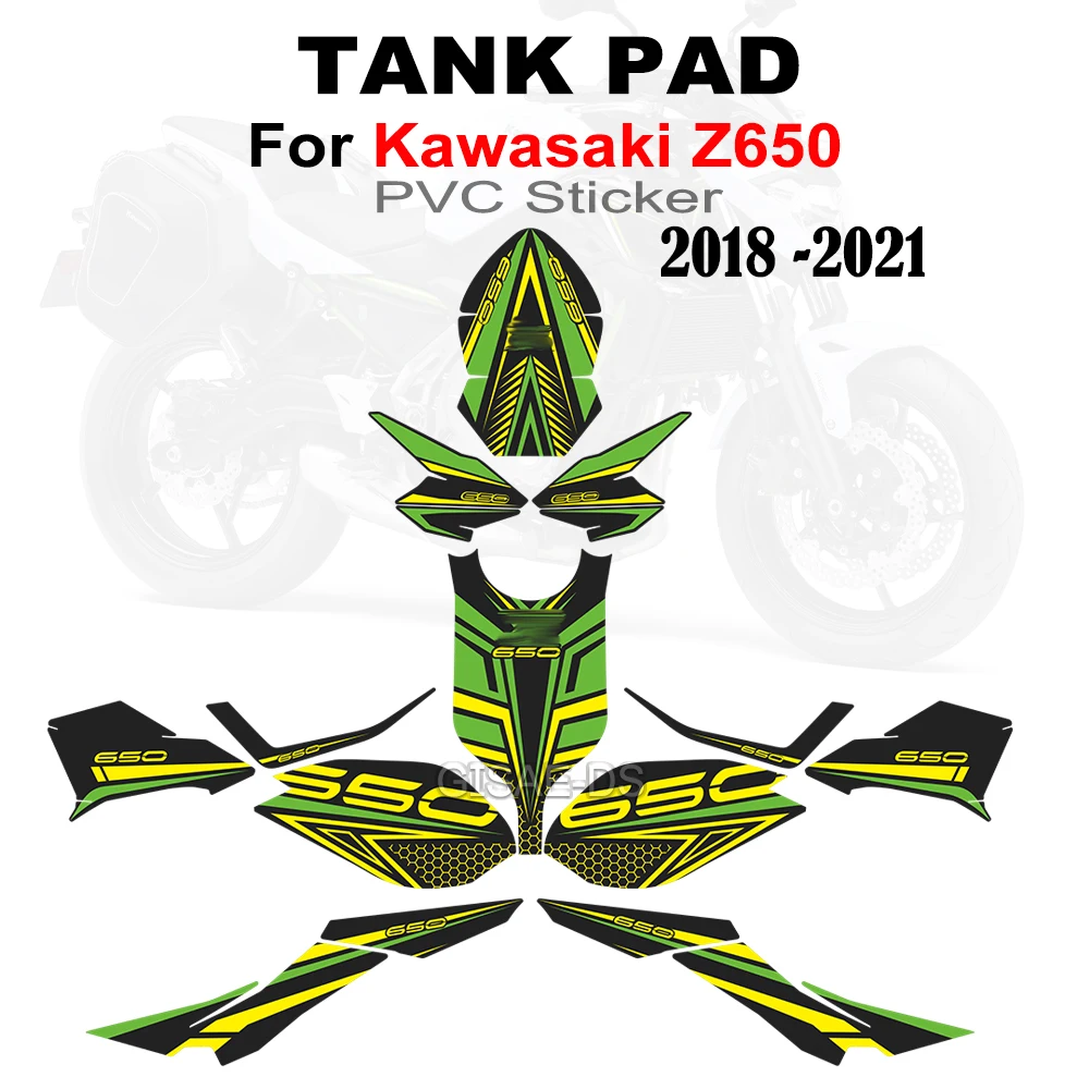 

Sticker Tank Pad For Kawasaki Z650 Z 650 Motorcycle Protector Decal Kit Knee Emblem Badge Fairing Protection 2018 2019 2020 2021