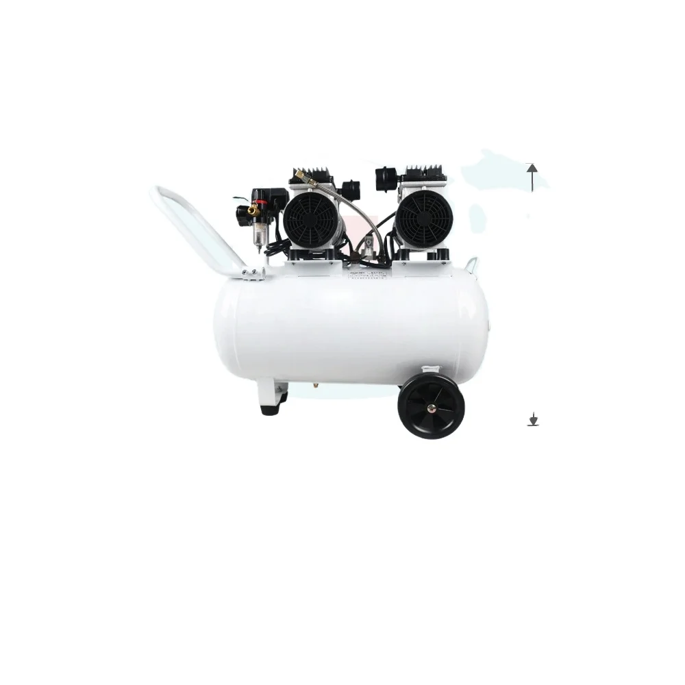 1200W 50L Portable  Air Compressor Oil-Free High-Pressure Silent Air Pump Metal One Drag Three Small  Equipment