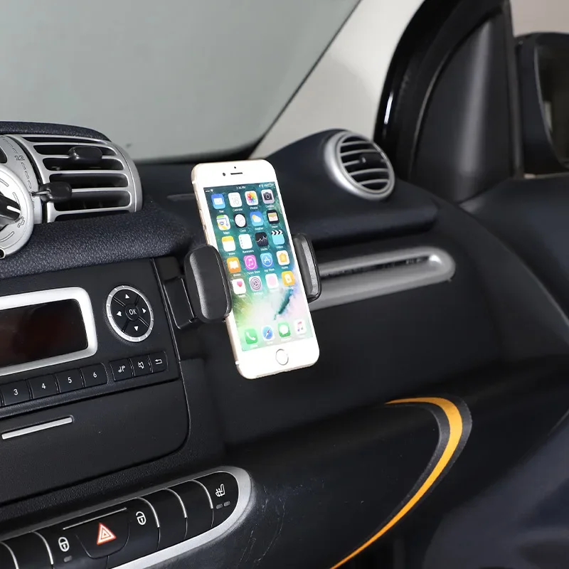 

For Benz smart 451 Fortwo 2011-2015 Car Central Control Mobile Phone Bracket GPS Navigation Bracket Seat Car Accessories