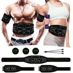 EMS Muscle Stimulator Toner Abs Trainer Abdominal Toning Belt Lose Weight Body Slimming Massager Abdomen Arm Fitness Shaping