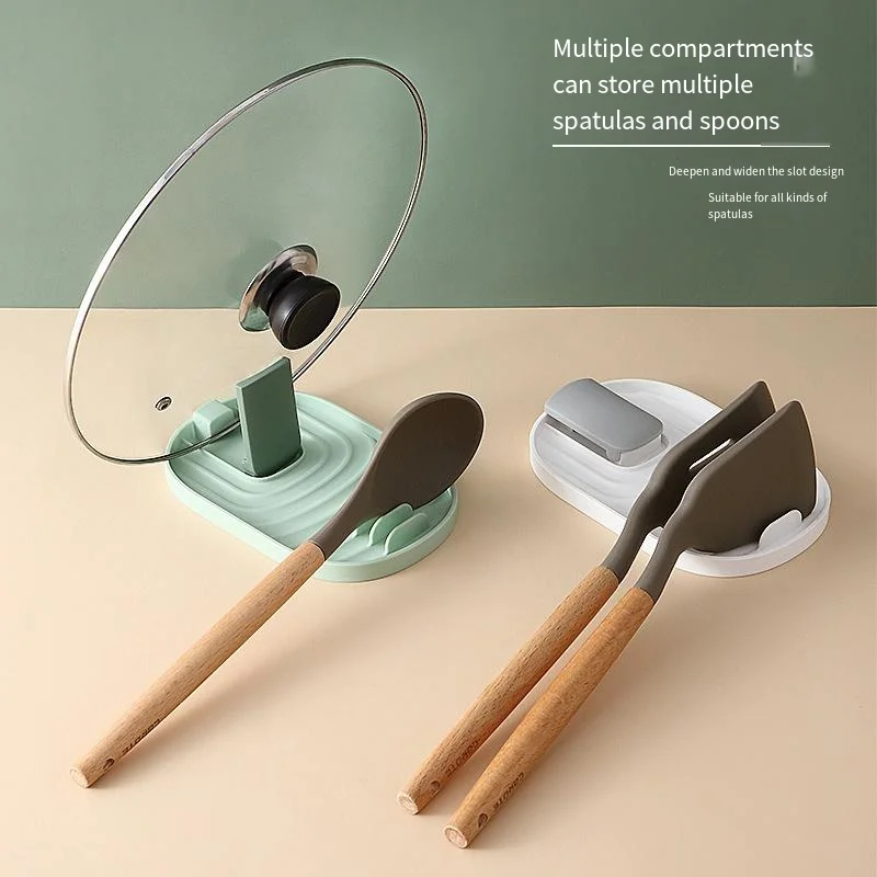 

Folding pot lid spatula holder integrated storage rack kitchen stove storage rack drainage tools chopsticks spoons storage tools