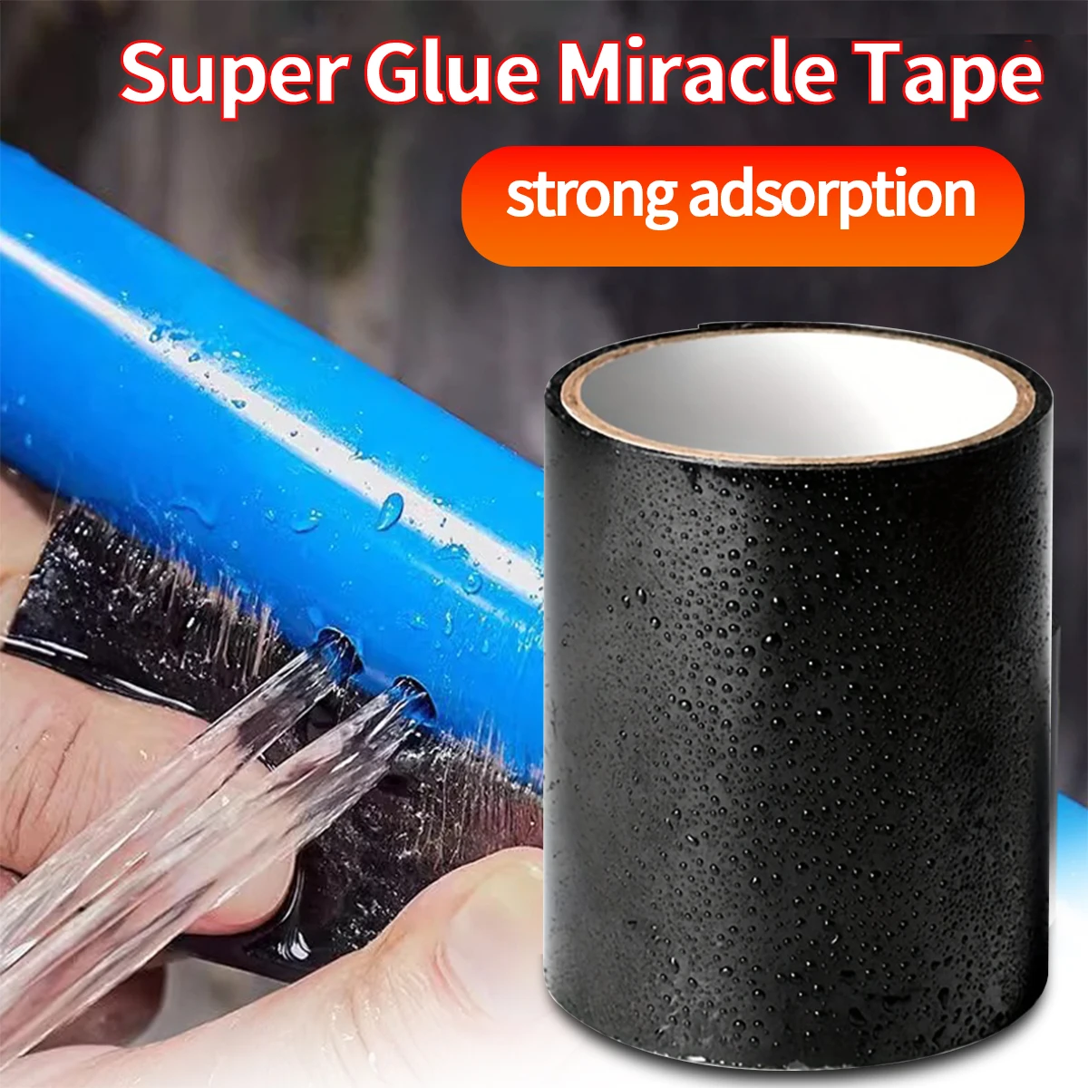 150CM PVC Super Strong Waterproof Tape Patch Bond Super Strong Waterproof Seal Repair Adhesive Stop Leaks Seal Repair Tape