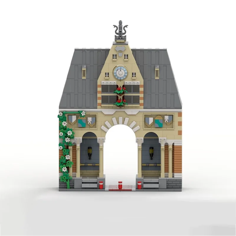 Medieval Castle Model MOC Building Bricks Retro Landscape Architecture Modular Technology Gifts Holiday Assemble Children Toys