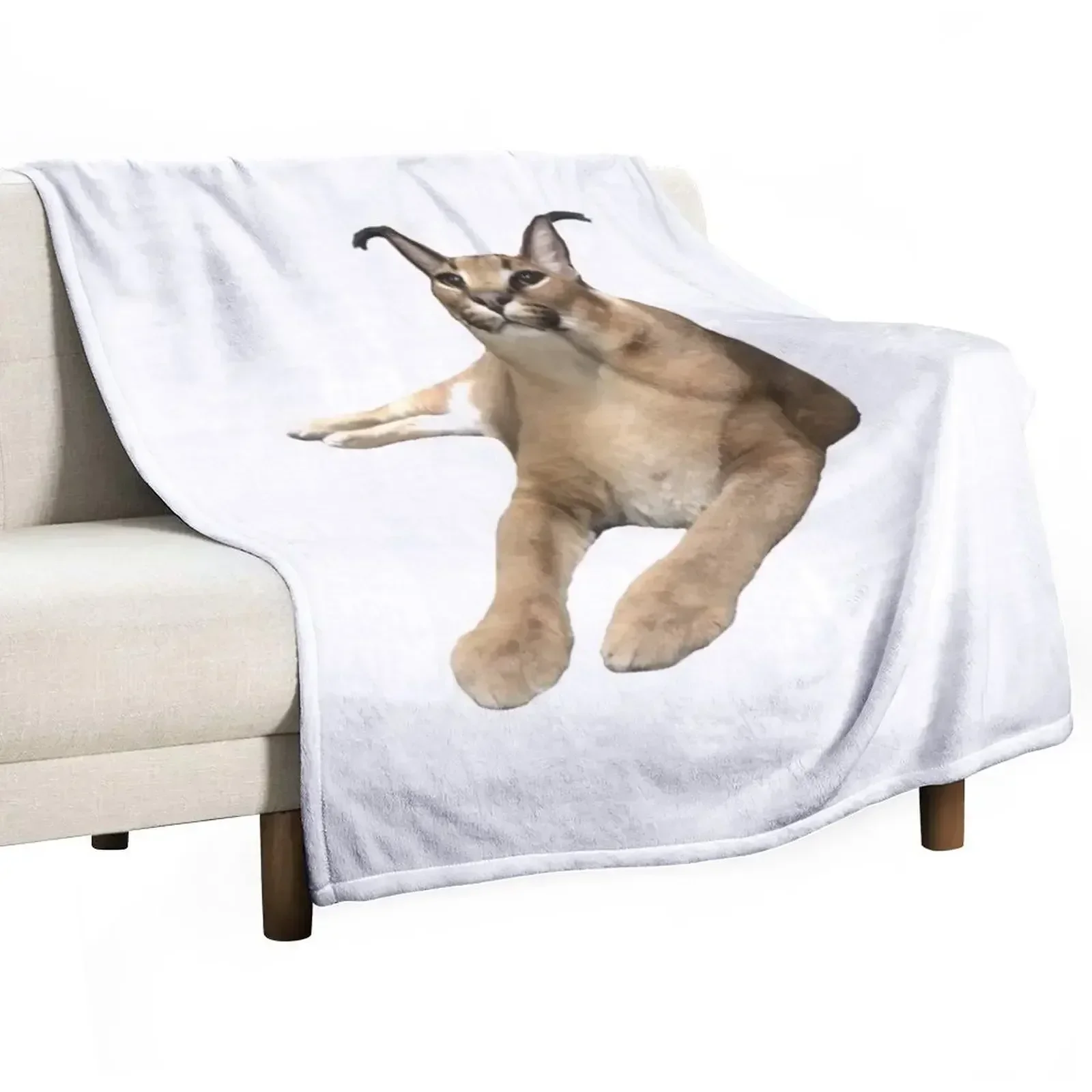 Big Floppa Throw Blanket Luxury Throw Furry Blankets