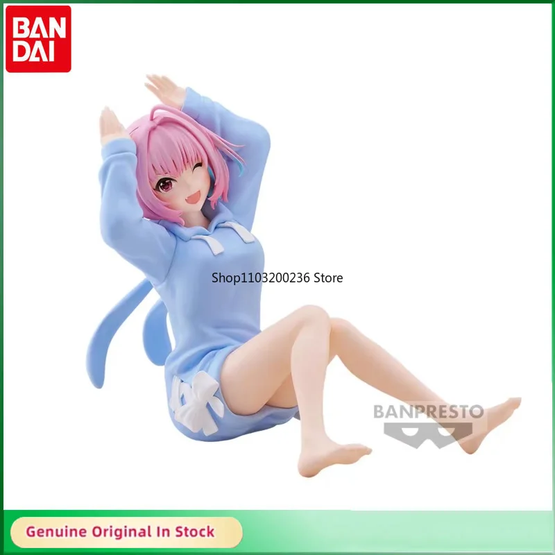 BANDAI Originele DE IDOLM@STER Assepoester Meisje Yumemi Riamu Relax Tijd Action Figure Eindproduct Model Speelgoed