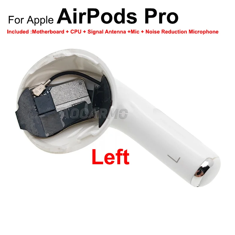 Aocarmo Earphone Bottom Lower Half Accessory Part Mainboard+CPU+Signal Antenna +Noise Reduction Microphone Flex For AirPods Pro