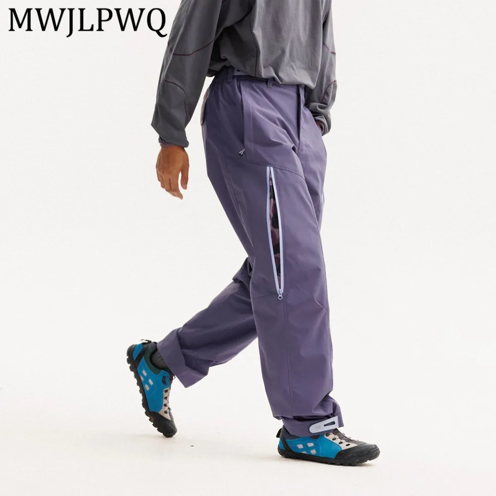 

MWJLPWQ Functional Style Outdoor Unisex Trendy Trousers Nale Design Water-Resistant Tear-Resistant Spring Casual Pants 14467