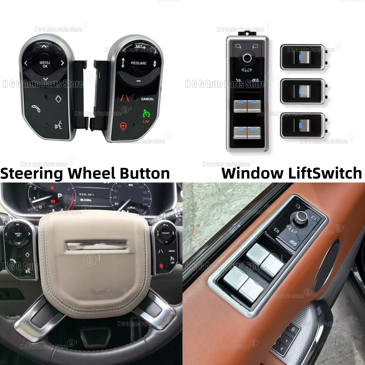 Electric Window Switch Window Lifting Control Switch for Land Rover Range Rover Vogue L405 Sport L494 Car Steering Wheel Buttons