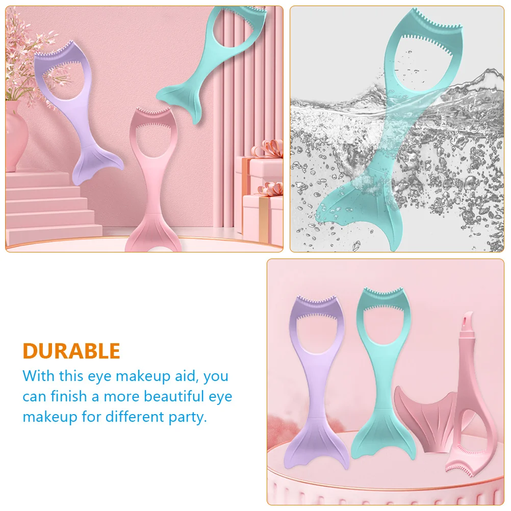 Reusable Silicone Eyeliner Aid Tool Professional Eye Makeup Stencil for Precise Application Multi-Angle Design Compact