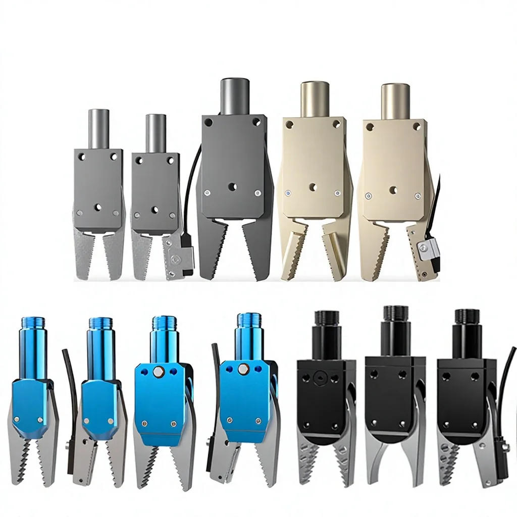 Injection molding manipulator nozzle clamp CHK-EM-12-C mini pneumatic clamp GRZ20 small jaw accessories