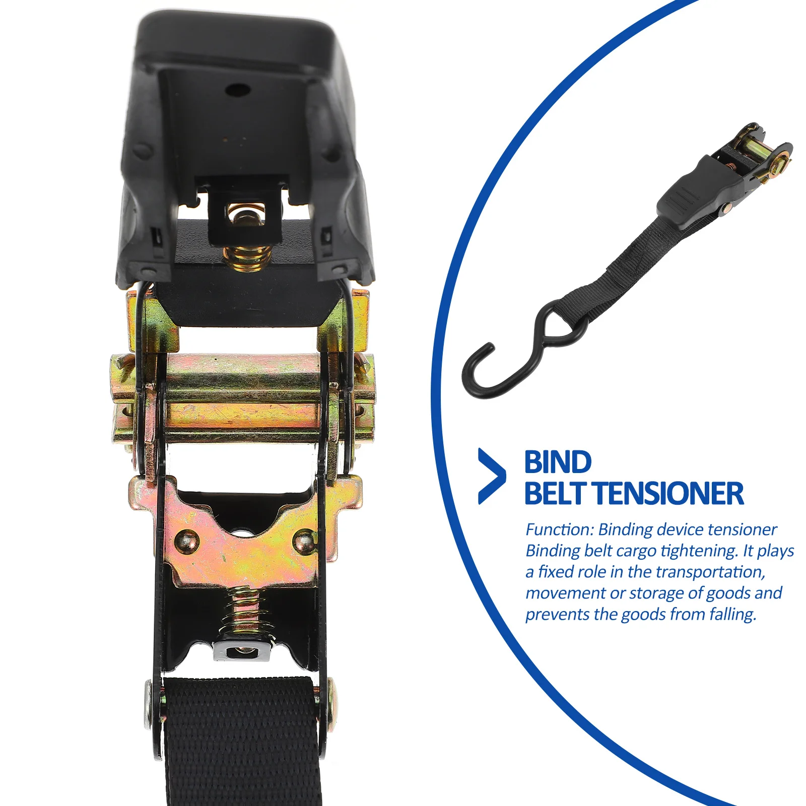 

2Sets Cargo Binding Belt Truck Strap Luggage Tie Belt Car Luggage Fixing Strap Motorcycle Cargo Tightening Rope