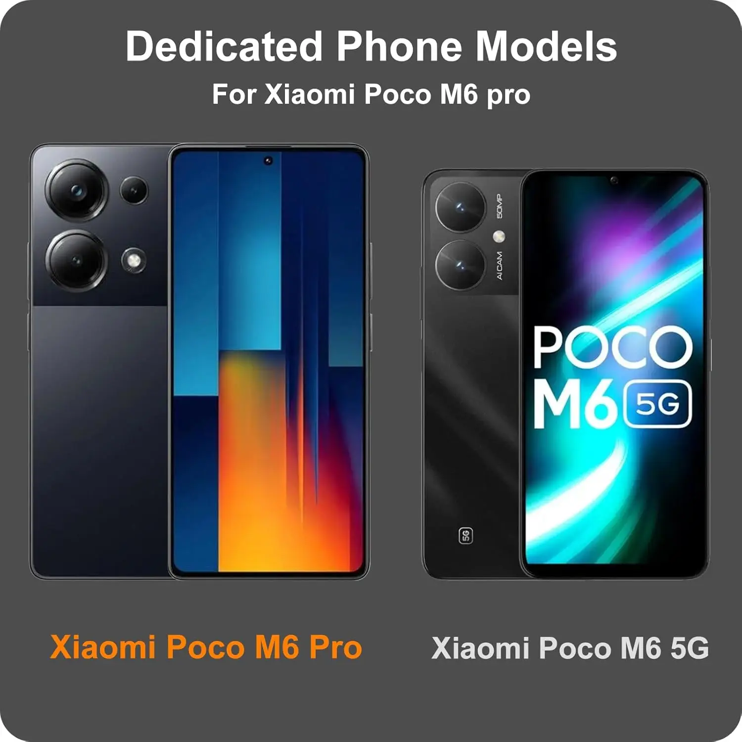 

1/2/3/4Pcs For Xiaomi POCO M6 Pro Tempered Glass Screen Protector Glass Film