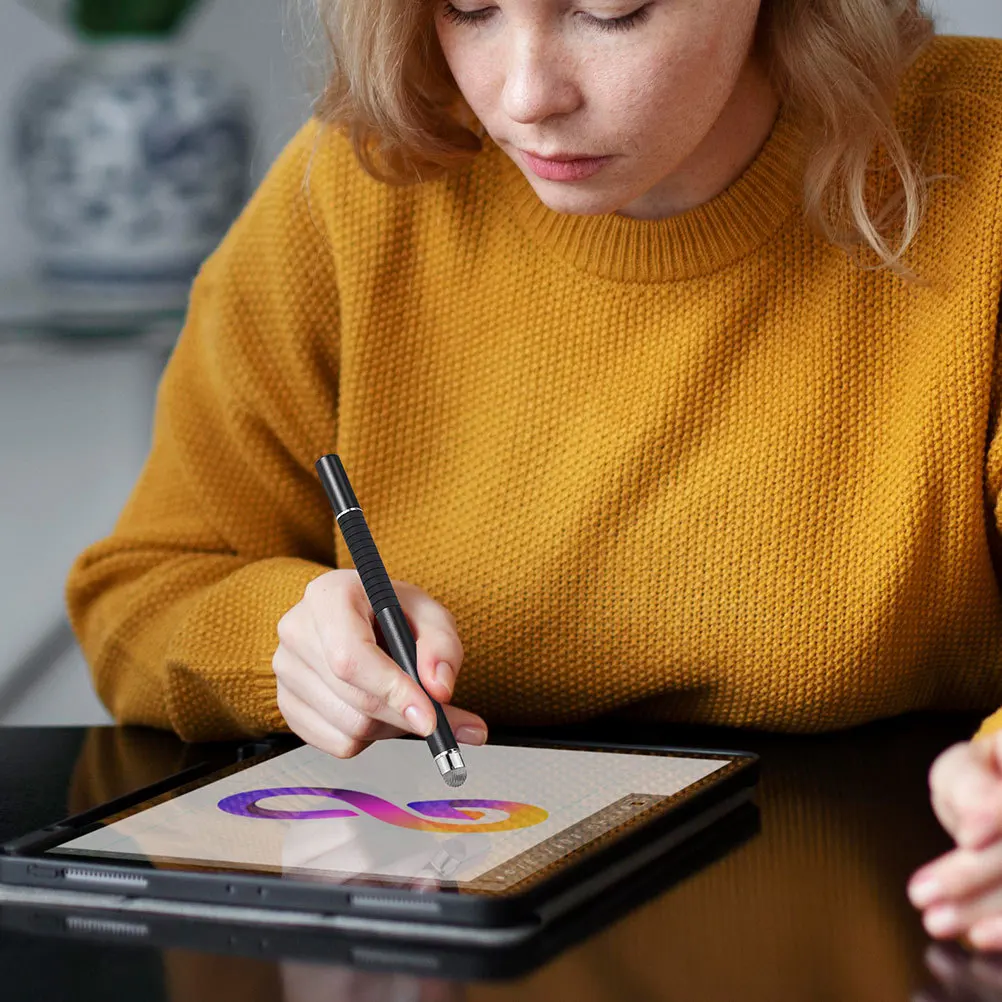 6 قطعة قلم بديل بالسعة نصائح شبكة الألياف موصل المناقير الدقة رسم الكتابة ملحقات شاشة تعمل باللمس