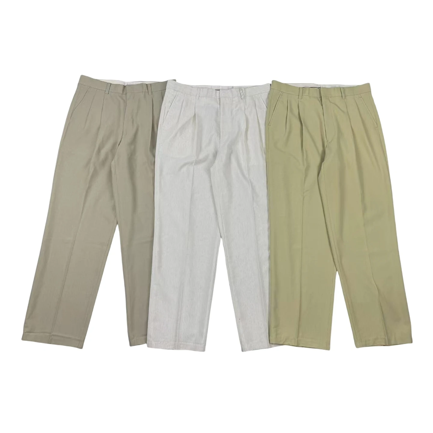 

Повседневные брюки с прямыми штанинами, дышащая льняная смешанная ткань, двойная складка, скейтборд, весна-лето, мужская мода