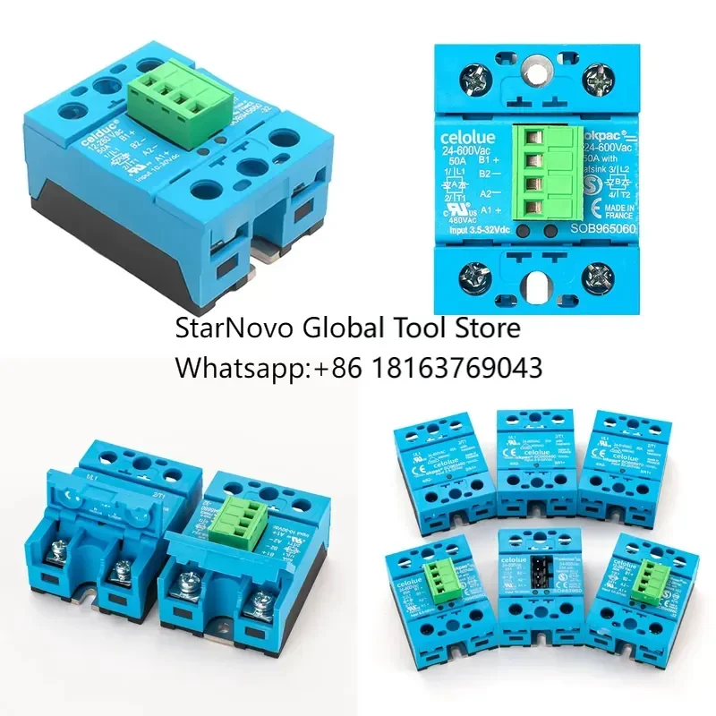 2026 Hot！ Industrial Grade SOB Solid State Relay - Contactless 100M Operations Long Lifespan DA AC to DC 25-75A Dual Channel
