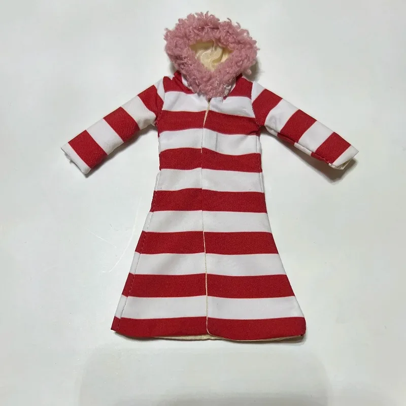 

1/12 Scale Action Figures Handmade Ice Fire Island Red and White Stripes Jacket Model Accessory for 6in Male Soldier Shf Body