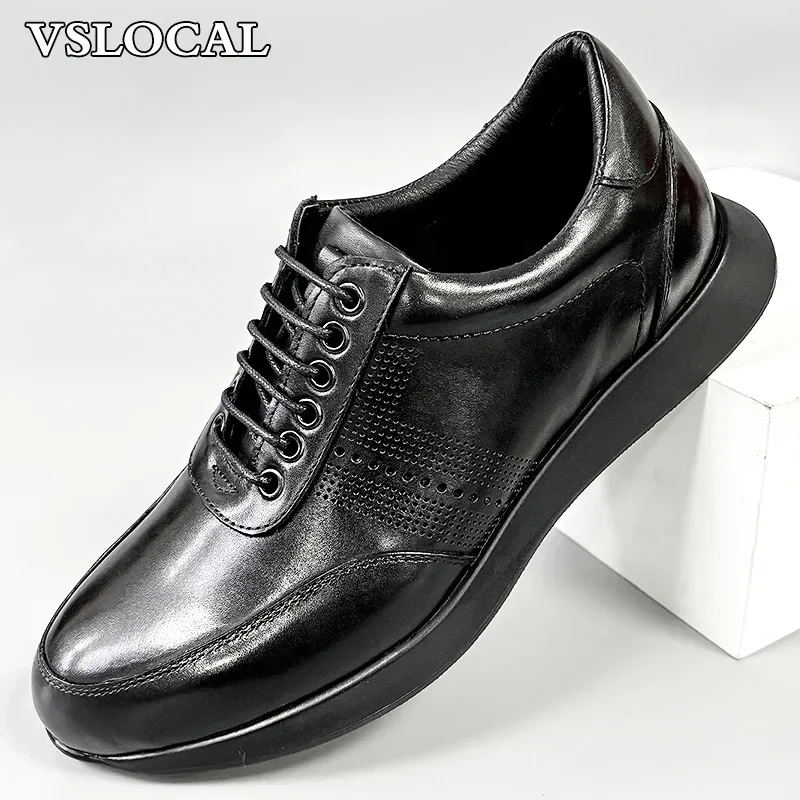 Luxe merkontwerper casual leren schoenen herenkleding lederen sneaker veterschoenen outdoor dagelijkse platte schoenen voor heren