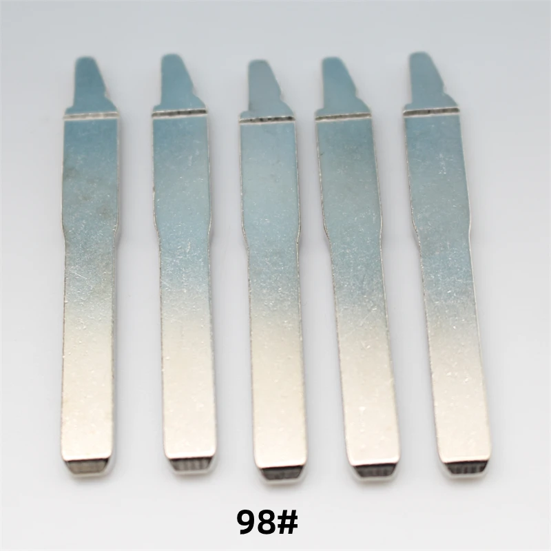 

FLYBETTTER OEM 50 шт. 98 # Оригинальный металлический пустой необрезанный лезвие дистанционного ключа для Ford Focus Fiesta