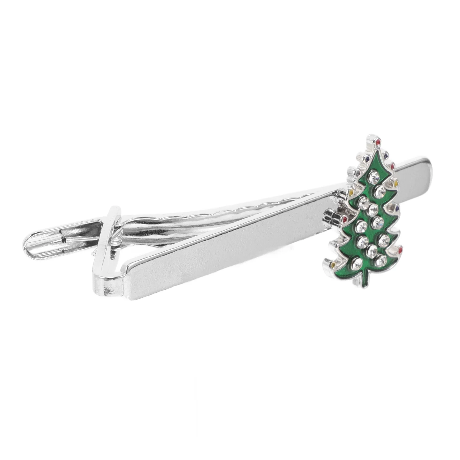 

Christmas Tree Tie Clip for Business Men Holiday Christmas Necktie Pin Clip Xmas Festive Accessories Shirt Ties Clips