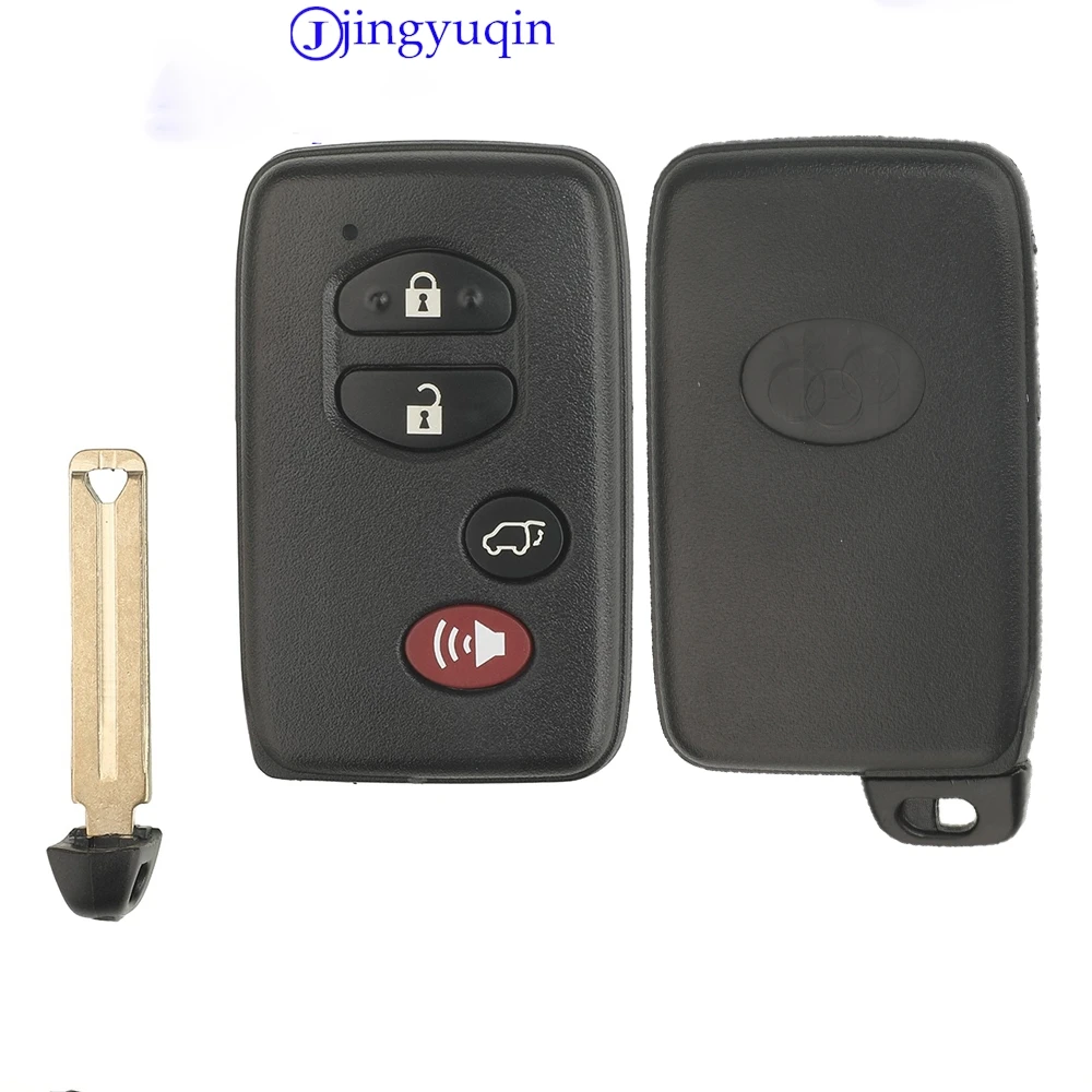 

jingyuqin Remote Car Key Shell Fob For Toyota Camry Corolla Avalon Venza Reiz RAV4 Crown With Blade Key Case