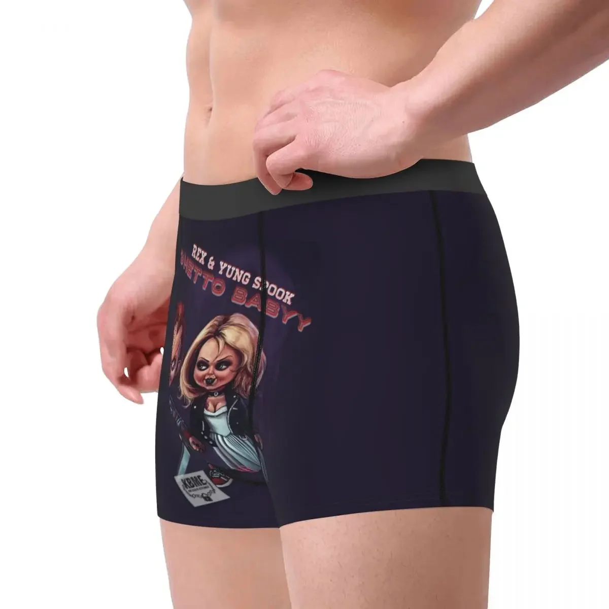 Calzoncillos bóxer de película de terror para hombre, ropa interior suave, Chucky, gótica, S-XXL, novedad