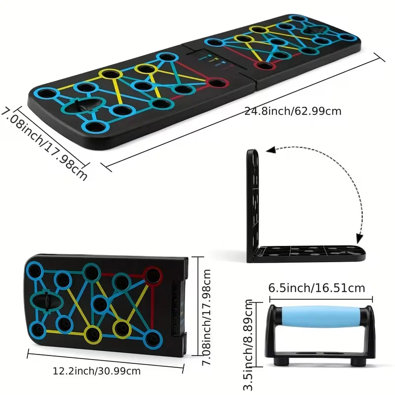 Portable Multi-Functional Push-Up Board Set - Foldable Sports Equipment - Home Gym Muscle Strength Machine - Pistol Support gallery 5
