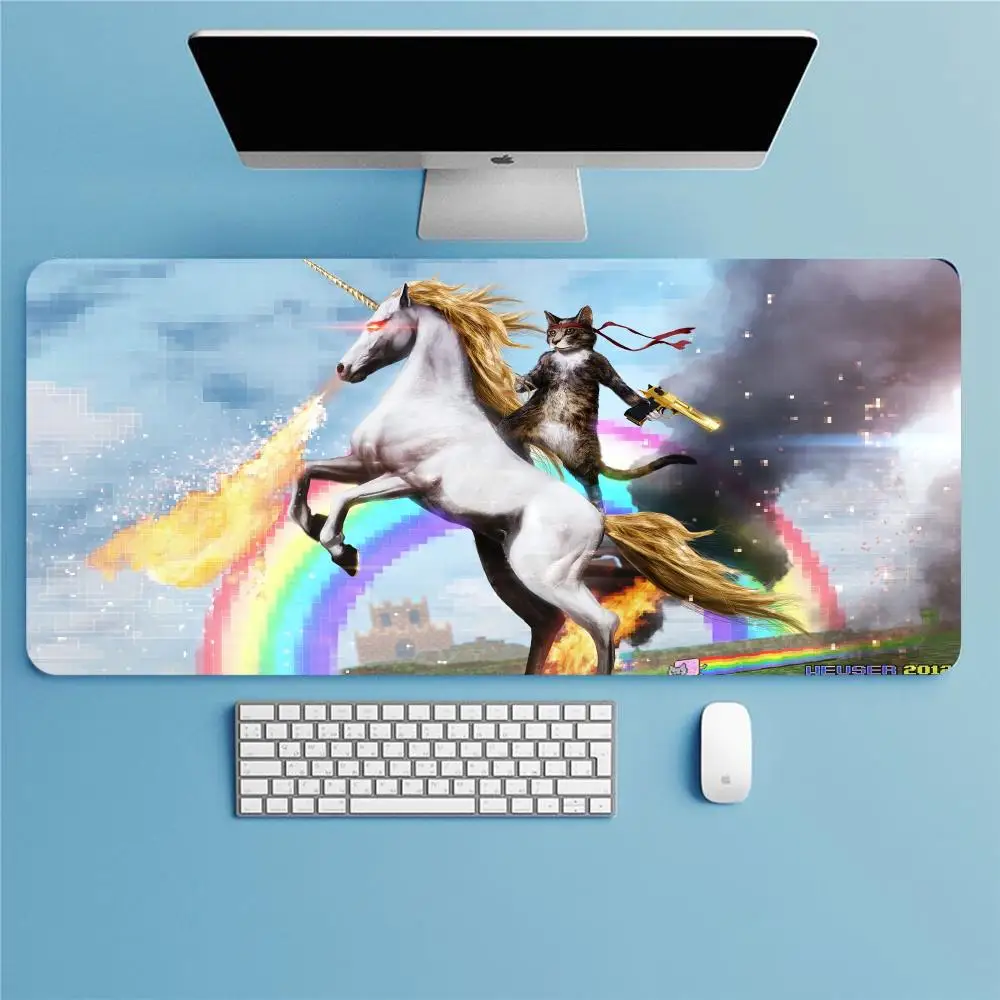 Prince Charming Cat Game Keyboard Mouse pad Pad Mouse Laptop Computer PC Accessories Mousepad For Office Carpet Mat Desk Pad